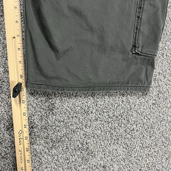 Levis‎ Cargo Shorts Mens 38 Olive Green 11" Utility Outdoor Pockets Canvas - Picture 6 of 10